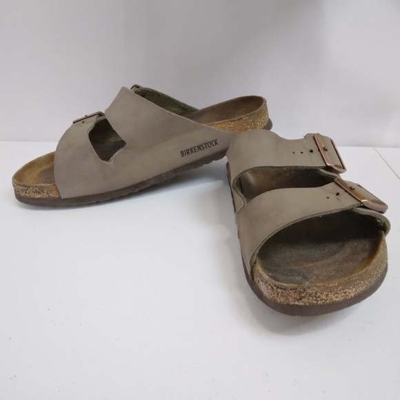 Birkenstock Arizona Sz US 9 EU 42 Birko-Flor Gray Shoes Sandals Comfort Slip-On - Picture 7 of 13